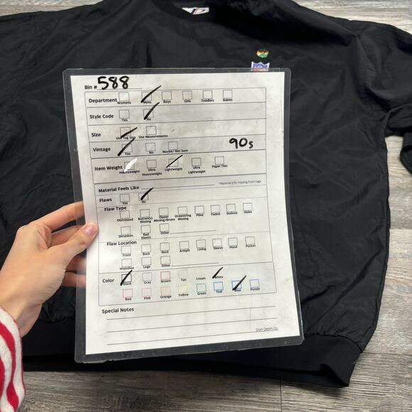 Vintage 90s NFL Castrol Logo Athletic Black Mens XL Football Windbreaker Jacket - Picture 6 of 6